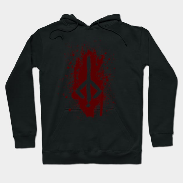 Bloodborne, Hunter's rune blood Hoodie by Gammatrap